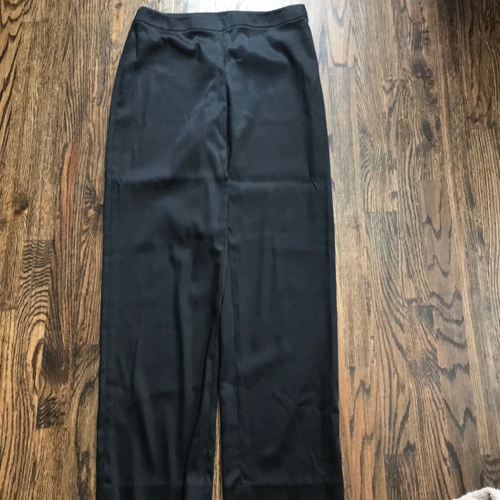 Black Satin Pants